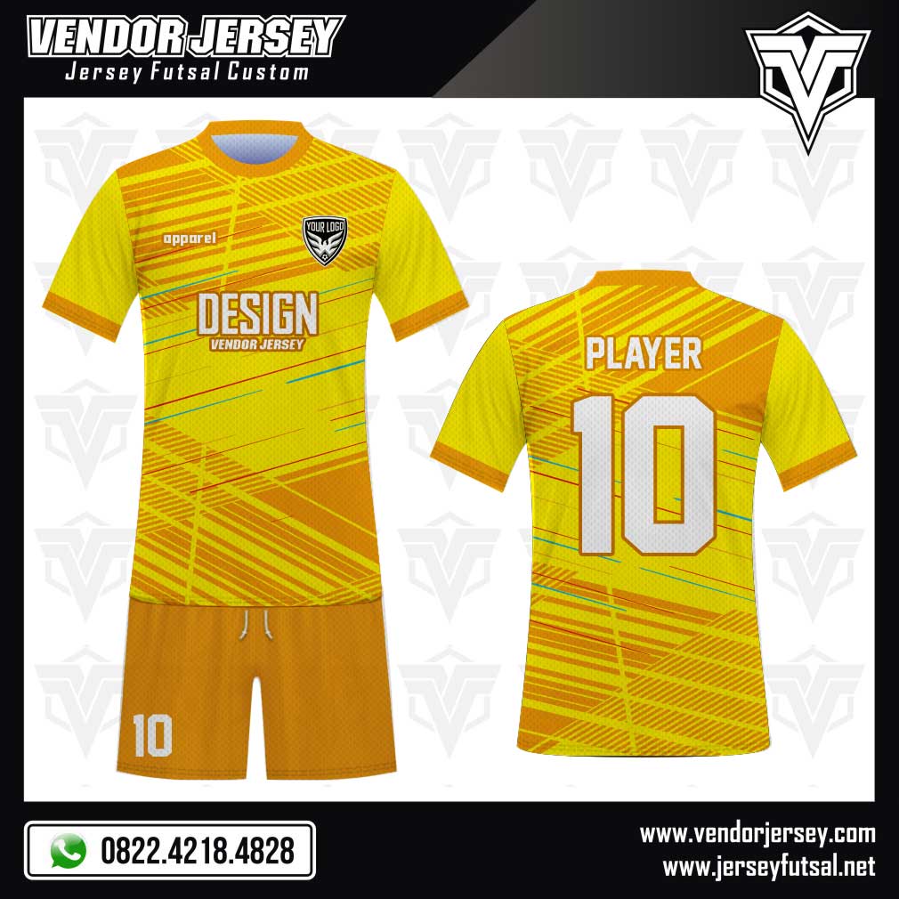 Desain Jersey Bola Futsal Code Yellonex Kuning Yang Keren