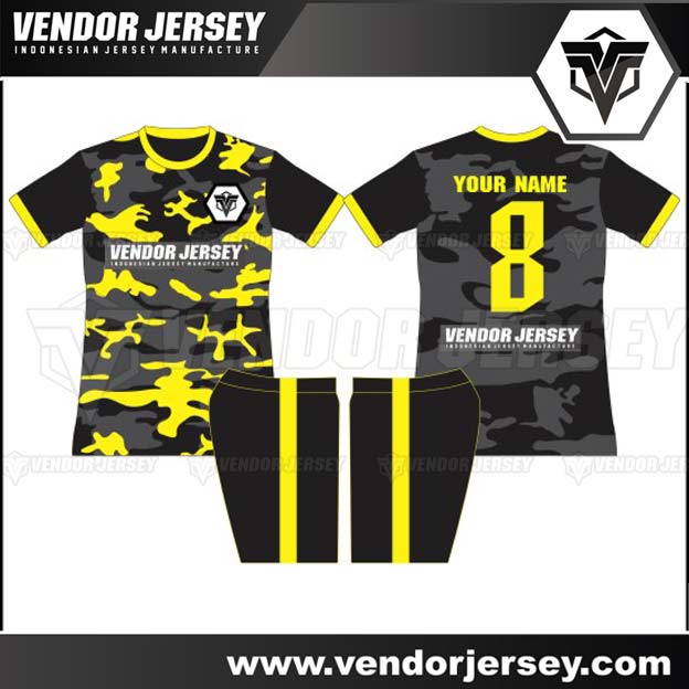  Desain  Baju Futsal  Army Full Printing  Vendor Jersey 