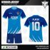 Desain Baju Bola Futsal Code Wingss dengan Warna Biru yang Memikat
