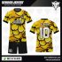 Desain Baju Futsal Code Yelloflow Si Kuning Gambar Bunga